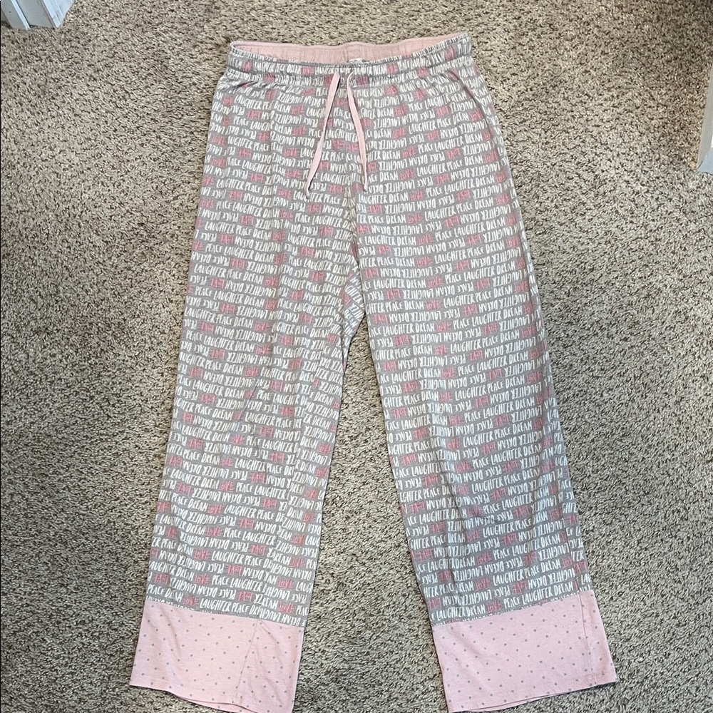 Pink and Grey Pajama Pants